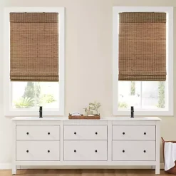 Kirklands Home Bamboo Light Filtering Roman Shade, 31 in. Brown Hot
