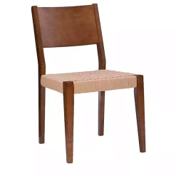 Kirklands Home Basketweave Wood Dining Chairs, Set of 2 Brown Hot