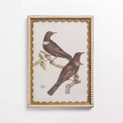 Kirklands Home Brown Birds Scalloped Framed Art Print Online