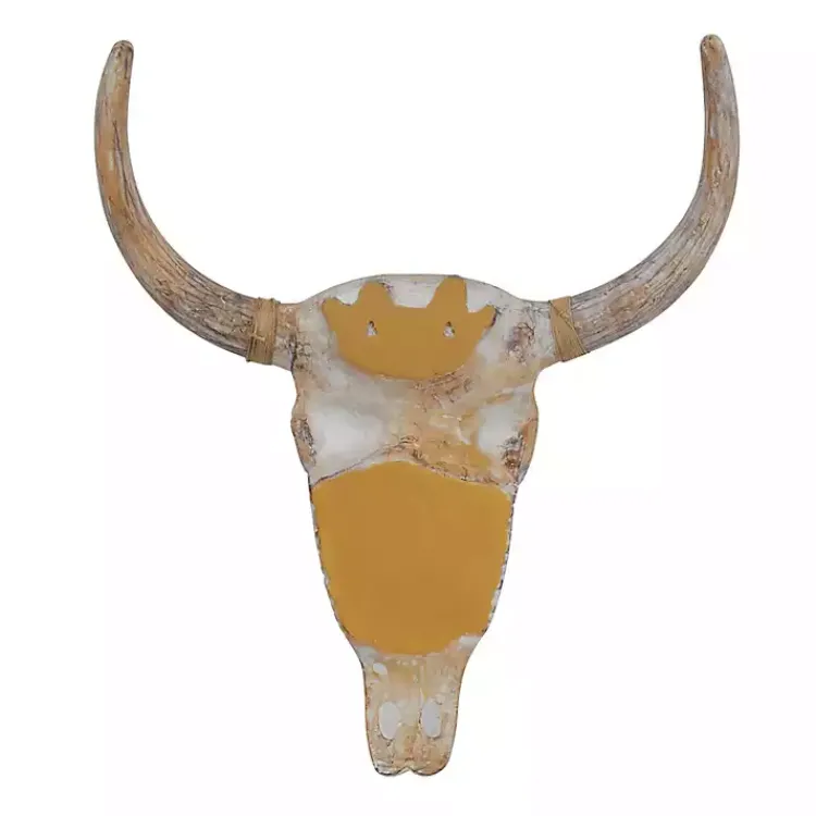 Kirklands Home Bohemian Bull Wall Plaque Brown Sale
