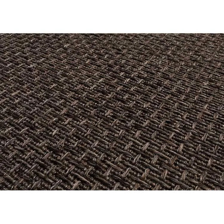 Kirklands Home Bordered Outdoor Area Rug, 7x9 Brown Hot