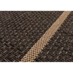 Kirklands Home Bordered Outdoor Area Rug, 7x9 Brown Hot