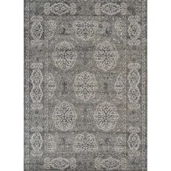 Kirklands Home Bordered Pattern Area Rug, 4x6 Brown Clearance