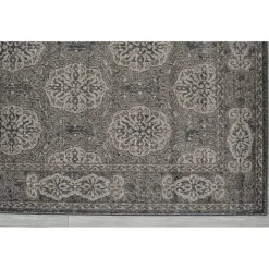 Kirklands Home Bordered Pattern Area Rug, 4x6 Brown Clearance