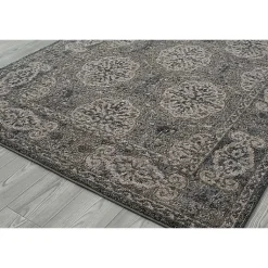 Kirklands Home Bordered Pattern Runner, 2x10 Brown New