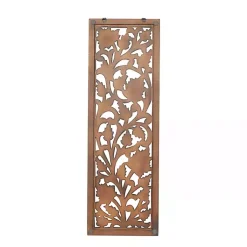 Kirklands Home Botanical Wood Panel Wall Plaque Brown Best