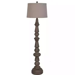 Kirklands Home Carved Spindle Floor Lamp Brown Online
