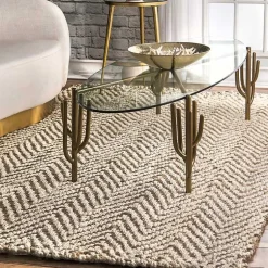Kirklands Home Brown Chevron Valen Area Rug, 8x10