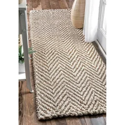 Kirklands Home Brown Chevron Valen Runner Outlet