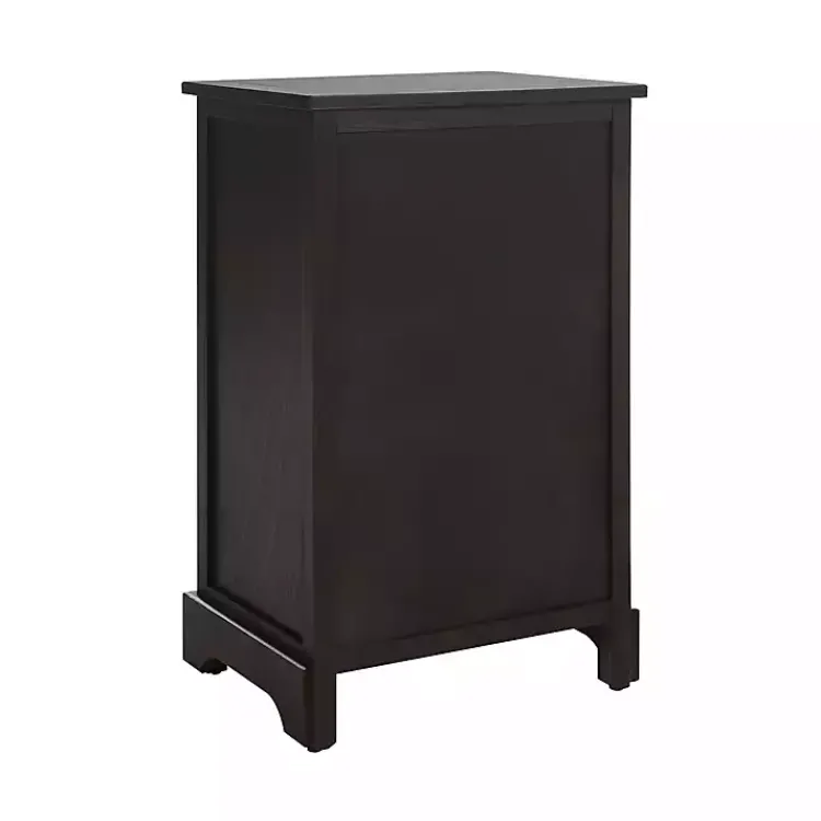 Kirklands Home Cora Accent Table with Woven Storage Baskets Brown Best