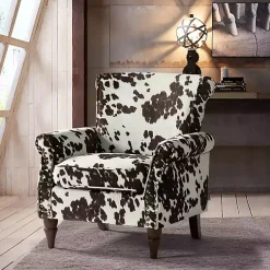 Kirklands Home Brown Cow Print Upholstered Accent Chair Online