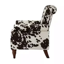 Kirklands Home Brown Cow Print Upholstered Accent Chair Online