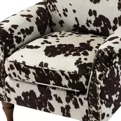 Kirklands Home Brown Cow Print Upholstered Accent Chair Online