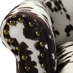 Kirklands Home Brown Cow Print Upholstered Accent Chair Online