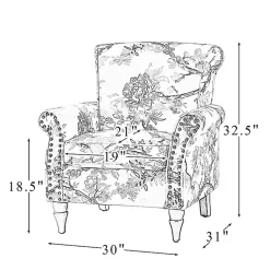 Kirklands Home Brown Cow Print Upholstered Accent Chair Online