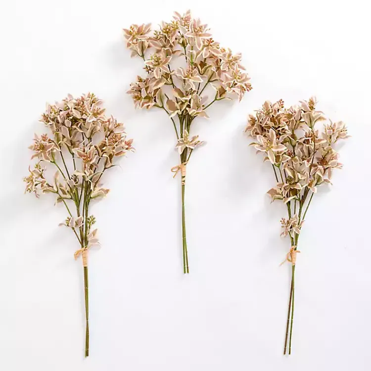 Stems & Bouquets>Kirklands Home Cymbidium Stems, Set of 3 Brown