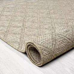 Kirklands Home Diamond Lattice Indoor/Outdoor Rug, 8x10 Brown Online