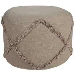Poufs & Floor Cushions>Kirklands Home Diamond Tufted Pouf Brown