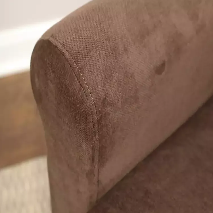 Kirklands Home Ellen Rolled Arms Accent Chair Brown Best