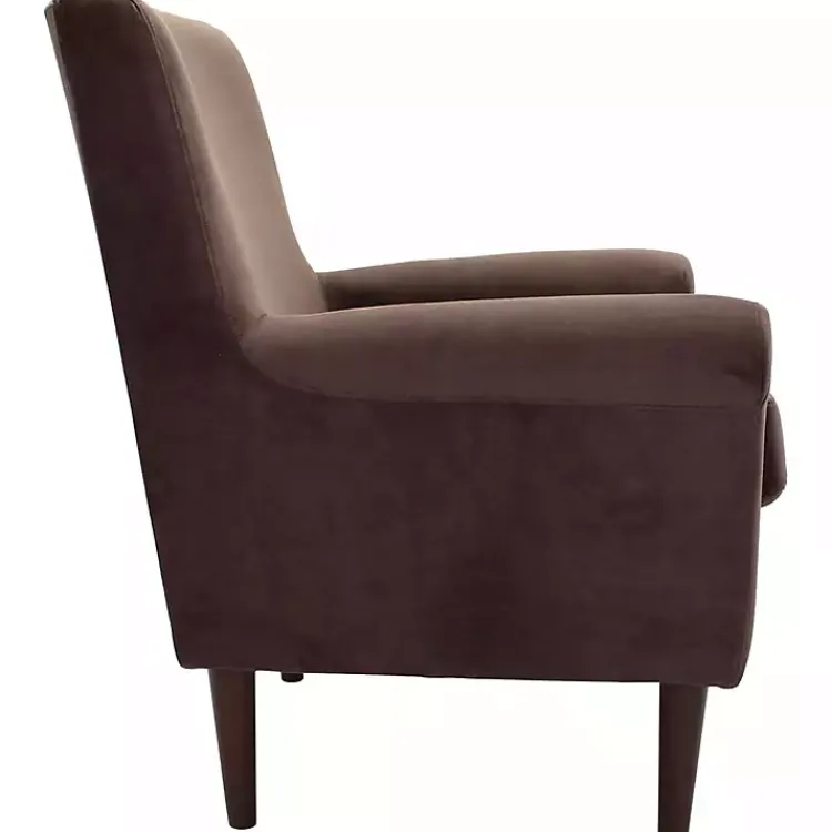 Kirklands Home Ellen Rolled Arms Accent Chair Brown Best