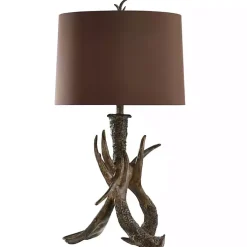 Kirklands Home Faux Antler Table Lamp Brown Hot