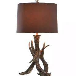 Kirklands Home Faux Antler Table Lamp Brown Hot