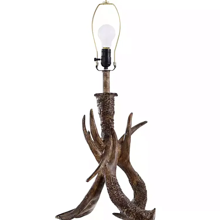 Kirklands Home Faux Antler Table Lamp Brown Hot