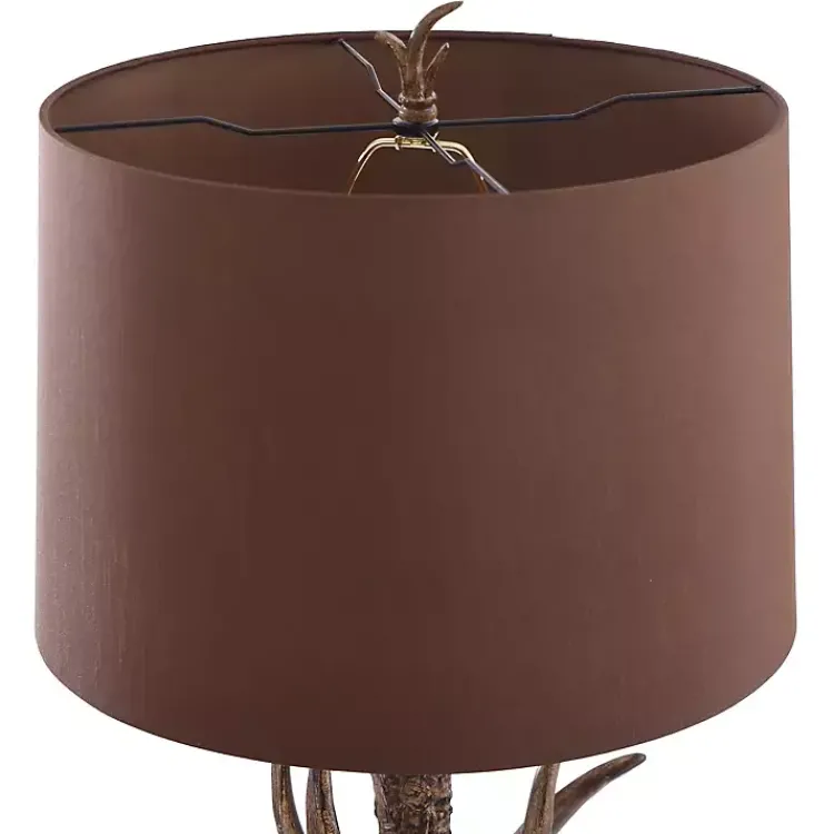 Kirklands Home Faux Antler Table Lamp Brown Hot