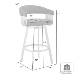 Kirklands Home Faux Leather Chelsea Swivel Bar Stool Brown Online