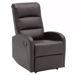 Kirklands Home Faux Leather Dormi Recliner Brown Sale