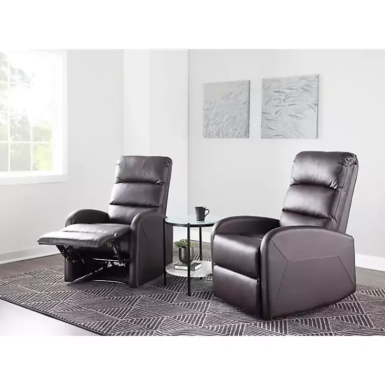 Kirklands Home Faux Leather Dormi Recliner Brown Sale