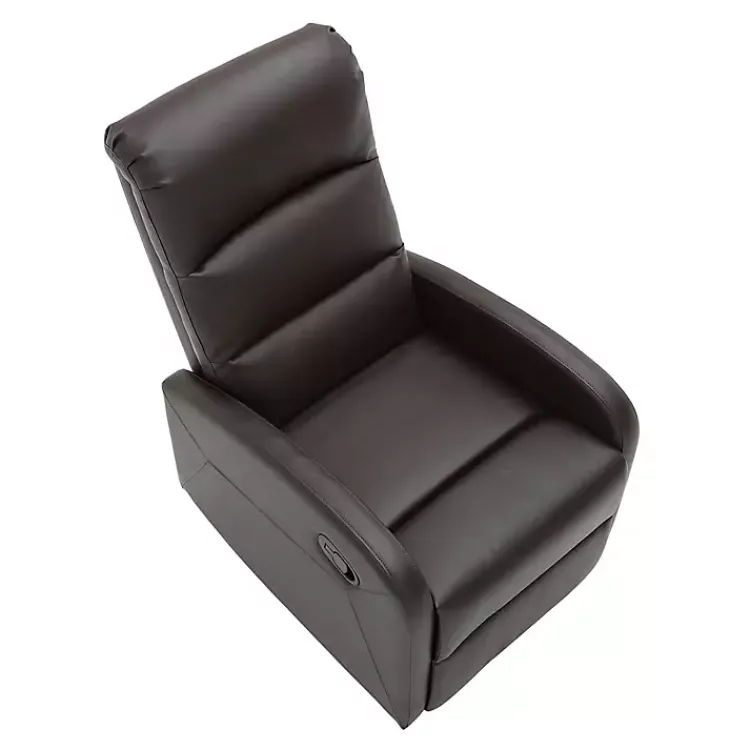 Kirklands Home Faux Leather Dormi Recliner Brown Sale