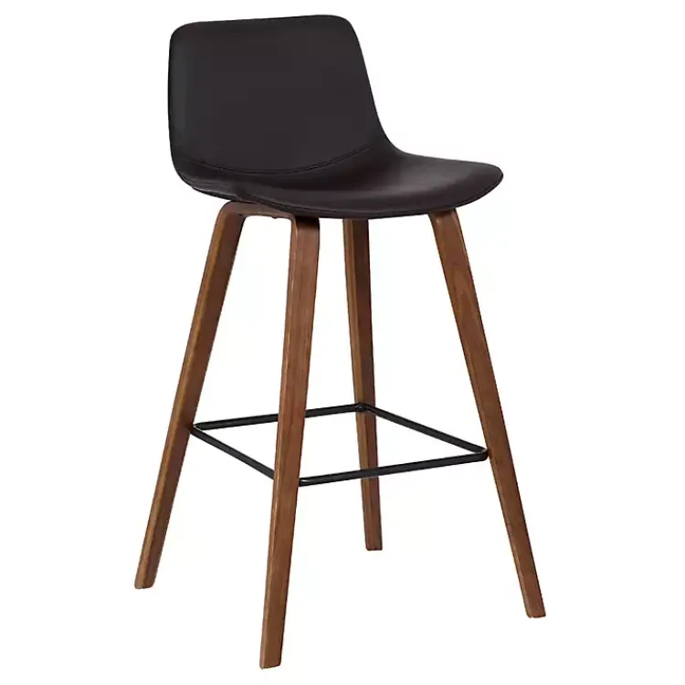 Kirklands Home Faux Leather Maddie Bar Stool Brown Outlet