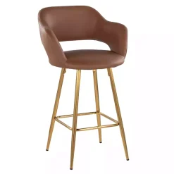 Kirklands Home Faux Leather Marge Counter Stools, Set of 2 Brown Hot