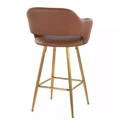 Kirklands Home Faux Leather Marge Counter Stools, Set of 2 Brown Hot