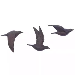 Kirklands Home Flying Birds Wall Sculptures, Set of 3 Brown Best