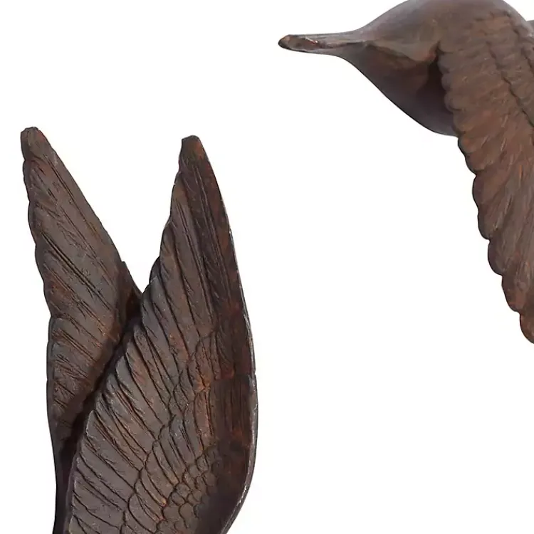 Kirklands Home Flying Birds Wall Sculptures, Set of 3 Brown Best