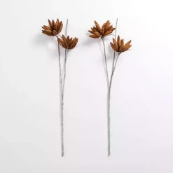 Stems & Bouquets>Kirklands Home Foam Flower Sprays, Set of 2 Brown