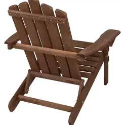 Kirklands Home Folding Outdoor Adirondack Chair Brown Clearance