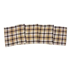 Fall>Kirklands Home Brown Harvest Plaid Table Runner