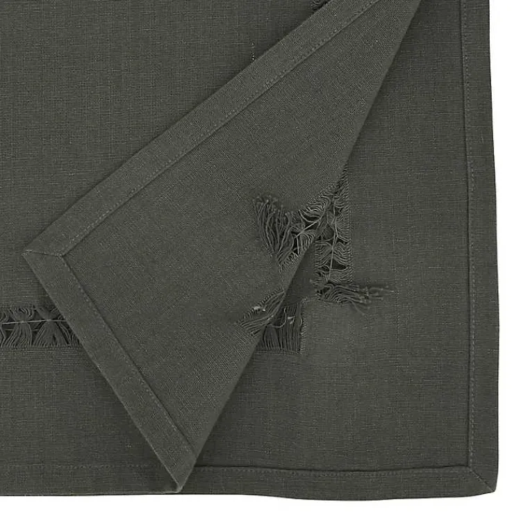 Kirklands Home Hemstitch Table Runner Brown Sale
