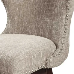 Kirklands Home Ivey High Wingback Swivel Counter Stool Brown Discount
