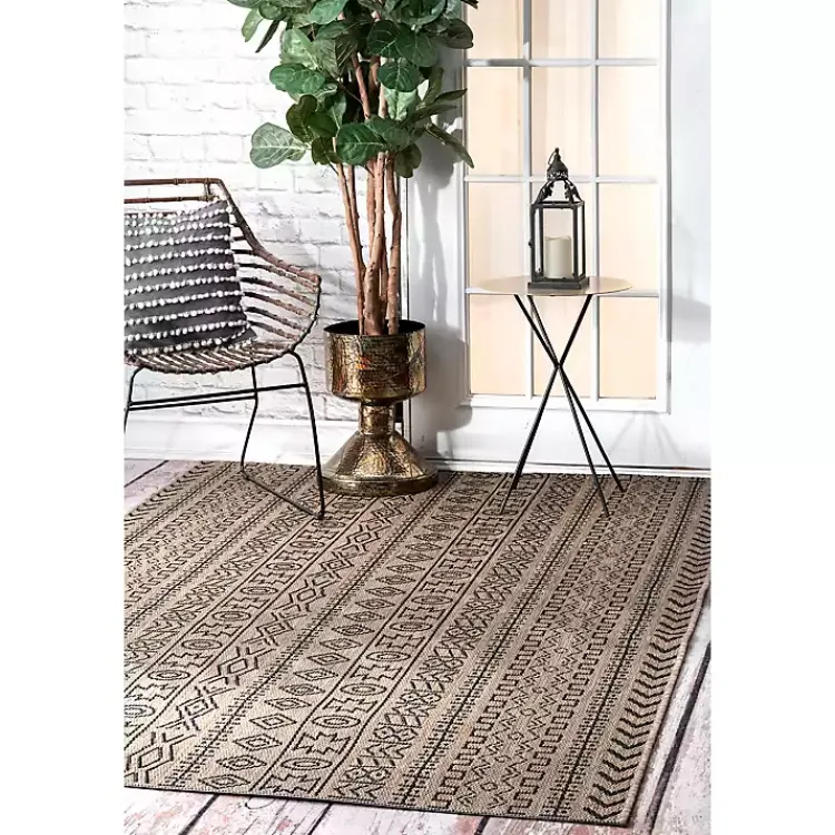 Kirklands Home Jamie Outdoor Area Rug, 6x9 Brown Online