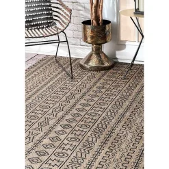 Kirklands Home Jamie Outdoor Area Rug, 6x9 Brown Online