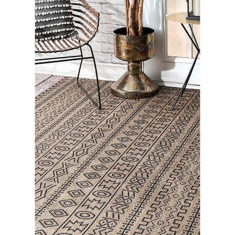 Kirklands Home Jamie Outdoor Area Rug, 6x9 Brown Online