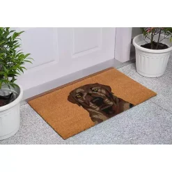 Kirklands Home Labrador Doormat Brown