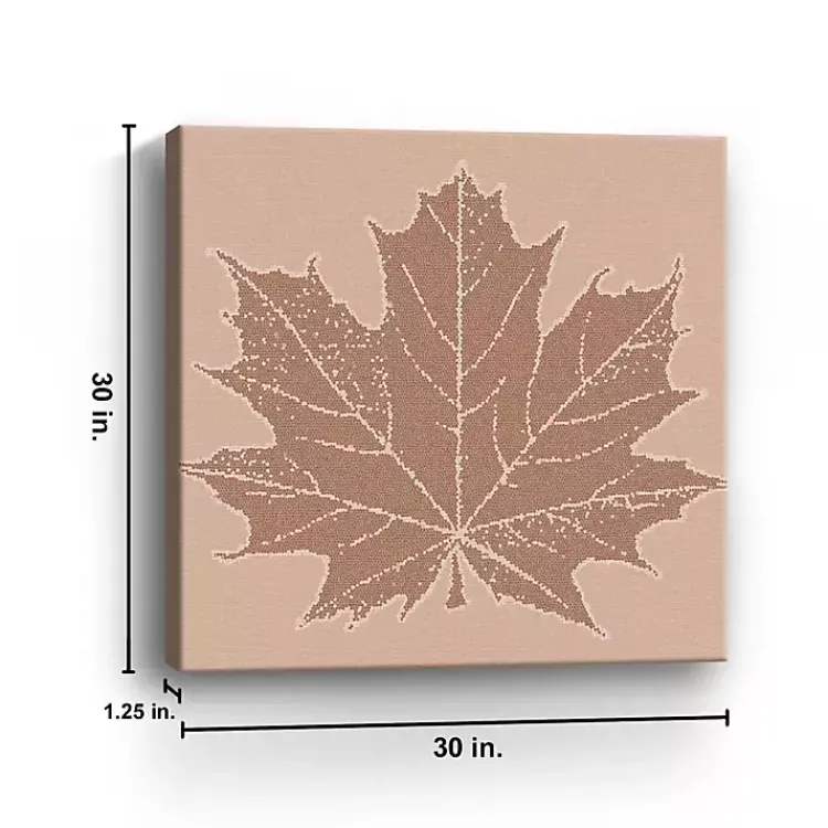 Fall>Kirklands Home Brown Maple Leaf Giclee Canvas Art Print