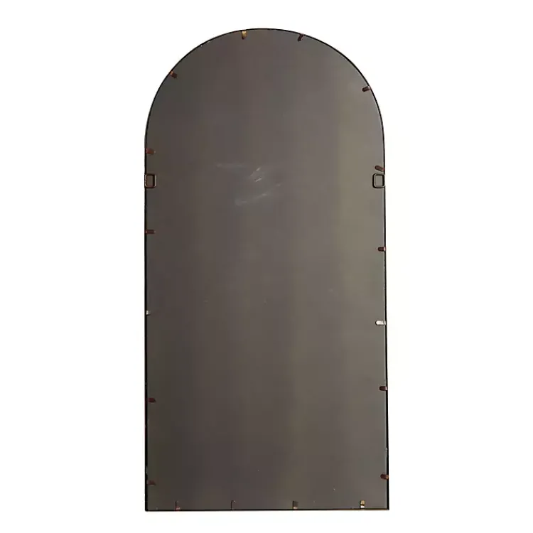Kirklands Home Metal Arch Frame Windowpane Wall Mirror Brown Discount