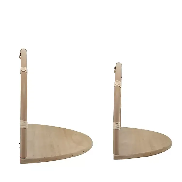 Kirklands Home Brown Metal Arched Flower Wall Shelves, Set of 2 Outlet