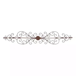 Kirklands Home Metal Scroll Panel Wall Plaque Brown Outlet